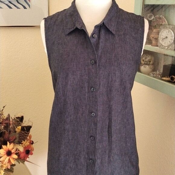 Garnet Hill Linen Shift - Picture 2 of 9